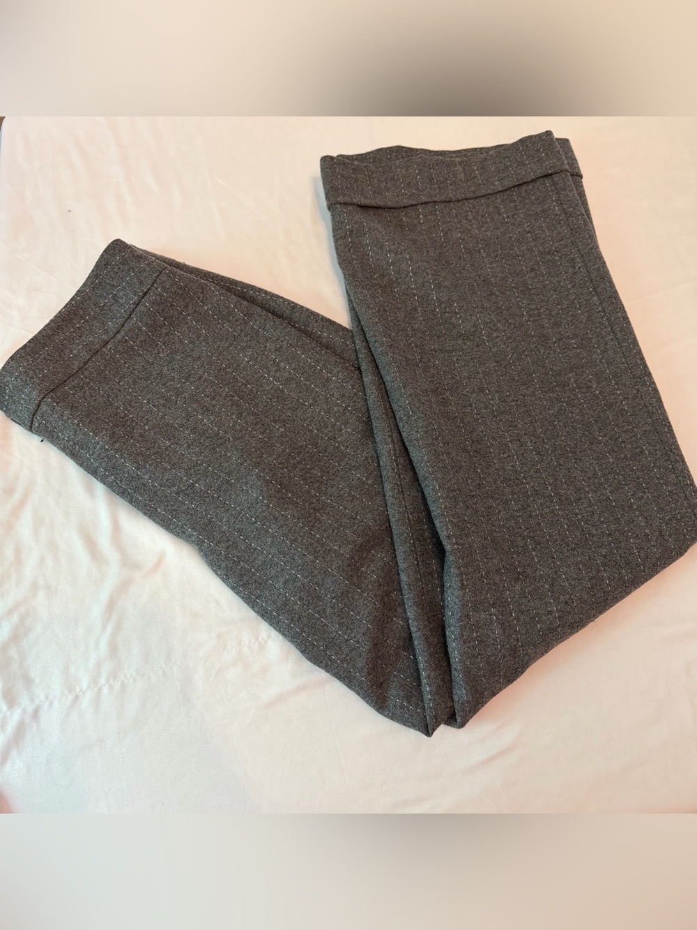 Ann Taylor Gray Wool Blend Pinstripe Dress Pants Women’s 6 Career Office